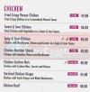 Asian Restaurant delivery menu